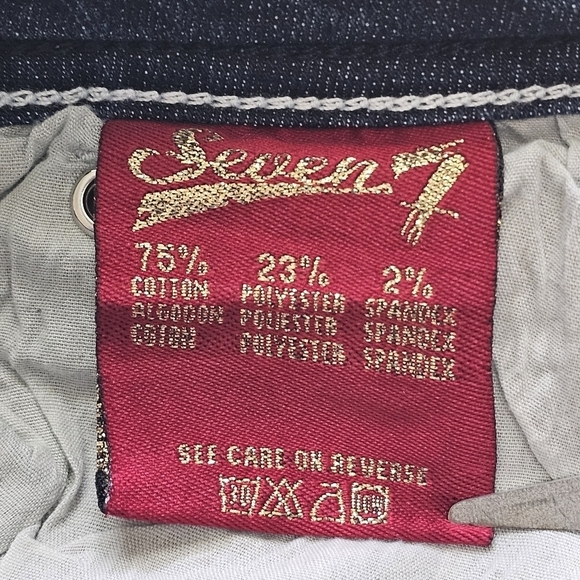 SEVEN7 EMBELLISHED BOOTCUT FLAP POCKET JEANS - Picture 8 of 10